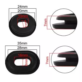 6 шт. резиновая втулка для одной боковой панели обтекателя шайба для проводки кабеля прокладка резиновый уплотнитель набор для мотоцикла Honda