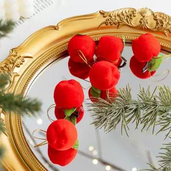 6 шт. Рождественская пена имитация яблока рождественская елка праздничные принадлежности DIY креативные праздничные украшения 4cm