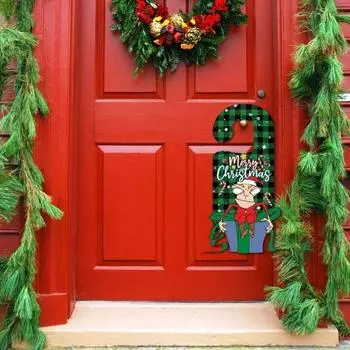 6 шт. рождественские дверные подвески, бумажные праздничные макеты, реквизит, экологически чистый декор для домашней двери на Рождество One Size 6pcs