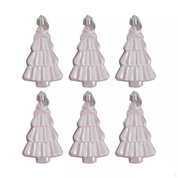 6 шт. Рождественские елочные украшения подвески капли небьющиеся DIY набор рождественский декор