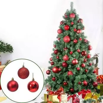 6 шт., рождественские шары, орнамент, небьющиеся, 6 см, сплошной цвет, пластиковый шар для праздничной вечеринки, макет сцены, подвесное украшение для рождественской елки