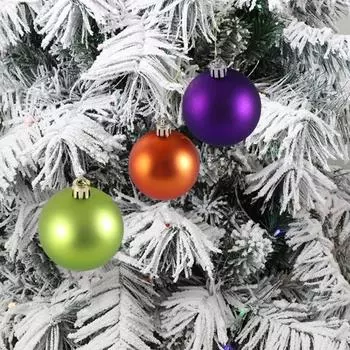 6 шт., рождественский шар с покрытием, легко повесить, тонкая работа, блестящие ювелирные изделия, праздничное украшение для домашнего офиса