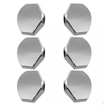 6 шт.. Ручки для гитарных колков серебряный