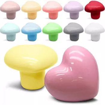 6 шт. Ручки для ящиков, ручки для шкафов, синие и белые фарфоровые керамические ручки для кухонных шкафов, дверные ручки для шкафов в ванную комнату белый