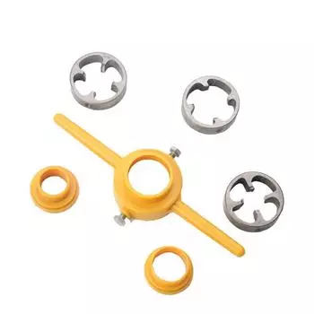 6 шт. Ручной трубный резьбонарезной станок 1/2 3/4 1 дюйм Сантехнический ПВХ резьбовой инструмент производитель винтовых плашек