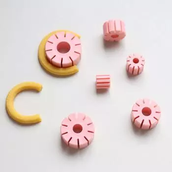 6 шт. Руководство по изготовлению глиняных колец 1,5/2/2,5/3/3,5/4 см. Резак для глины. Руководство по изготовлению силиконовых колец для сережек-колец. Изготовление ювелирных изделий из сережек.