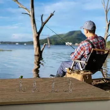 6 шт рыболовное снаряжение вязание проволока рыболовный крючок рыболовный крючок якорь 1#