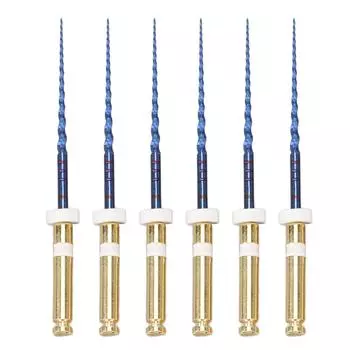 6 шт. S2 Эндодонтические файлы Большая конусность Профессиональные Портативные Металлические Эндофайлы для дома 1 дюйм 25mm