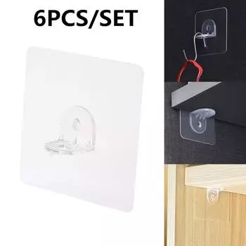 6 шт. самоклеящиеся крючки для домашней кухни 6cm