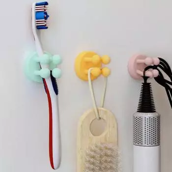 6 шт. самоклеящиеся крючки для хранения держателей для бритв в душе, легко устанавливаемые настенные крючки для ванной комнаты, вешалки для зубных щеток