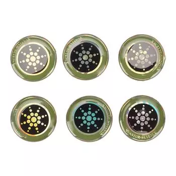 6 шт. Самоклеящиеся наклейки для сотовых телефонов, защитные наклейки для защиты от радиации для компьютеров, телефонов 5G, серебристые серебряный