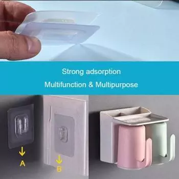 6 шт. самоклеящийся дырокол, настенный крючок для хранения, присоска, домашняя вешалка, держатель 6pcs