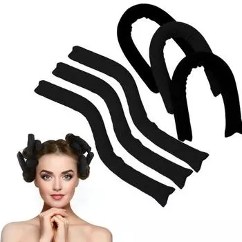 6 шт. щипцы для завивки волос без нагрева для женщин и девочек, щипцы для завивки волос на ночь для сна, ленивые большие волнистые повязка на голову для волос, парикмахерский инструмент розового золота