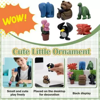 6 шт., семейные украшения ручной работы, коллекция игрушек, украшения для взрослых и детей, подарок One Size