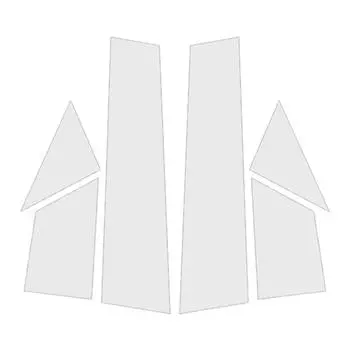 6 шт. серебристая автомобильная дверь окно колонка BC стойки стойки крышка отделка поликарбонат материал наклейка подходит для Fiat 500 2010-2020