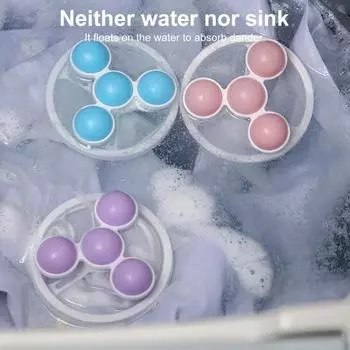 6 шт. сетчатых мешков для стиральной машины, средство для удаления волос, простое в использовании, многоразовое плавающее средство для удаления ворса и шерсти 6pcs