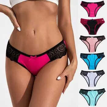 6 шт. сексуального кружевного женского нижнего белья, удобного и дышащего, утягивающие трусы для живота и бедер S
