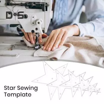 6 шт. Шаблон для шитья в виде звезды, акриловые трафареты для квилтинга, инструменты для рукоделия, украшения, скрапбукинга, швейная форма Sets