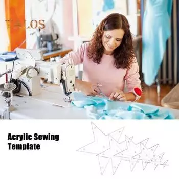 6 шт. Шаблон для шитья в виде звезды, акриловые трафареты для квилтинга, инструменты для рукоделия, украшения, скрапбукинга, швейная форма Sets