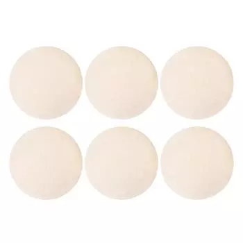 6 шт. шариков для сушки шерсти, ускоренная сушка, устраняет статическое электричество, многоразовая шерстяная войлочная ткань, мягкая 7cm / 2.8in