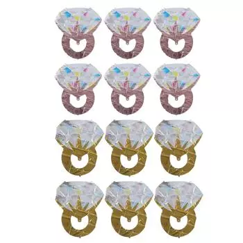 6 шт. шаров из алюминиевой фольги сферические шары свадебный душ свадьба Engag Gold