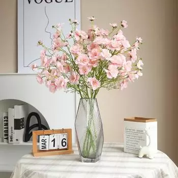 6 шт. шелковый многоголовый цветок-бабочка 76 см искусственные цветы для дома, отеля, вечеринки, декоративный цветочный орнамент, свадебный декор, искусственные цветы белый