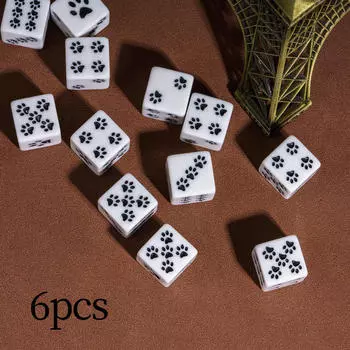 6 шт. шестигранные кубики для клубной вечеринки, настольная игра, портативная развлекательная игрушка, аксессуары для семейных игр