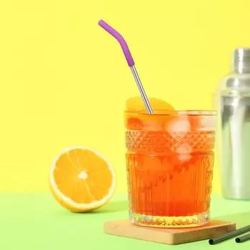 6 шт., силиконовые насадки для соломинок, гибкие многоразовые чехлы для соломинок пищевого качества, сменный наконечник для соломинок Hydraflow из нержавеющей стали белый