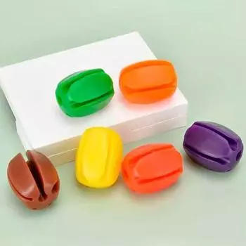 6 шт. силиконовых держателей для удочек, ремни для мячей, 5 отверстий, легкие рыболовные снасти, органайзеры, стеллажи для хранения, рыболовные принадлежности 6cm красный