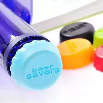 6 шт. силиконовых крышек для пивных бутылок, набор герметичных крышек для пивных бутылок, для сохранения напитков, крышек для бутылок уксуса, соевого соуса, колы, вина, крышки для сохранения 6pcs