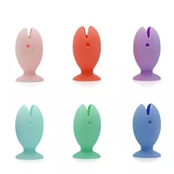 6 шт. силиконовый держатель для зубных щеток в форме рыбки вертикальный нескользящий стеллаж для хранения полка для дома общежития спальня ванная комната душ