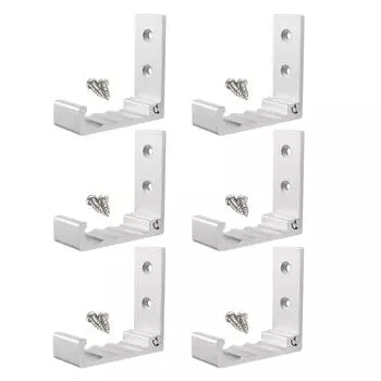 6 шт. складных крючков для одежды, настенные крючки из алюминиевого сплава, настенная вешалка для гарнитуры, для подвешивания пальто, сумок, шляп, полотенец, ключей серебряный