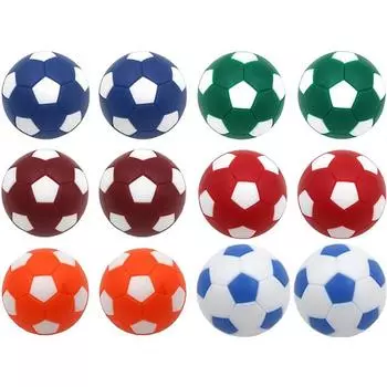 6 шт., сменные футбольные мячи для настольных ПК, 32 мм, подарки для футболистов, игровые аксессуары, интерактивные настольные игры для родителей и детей