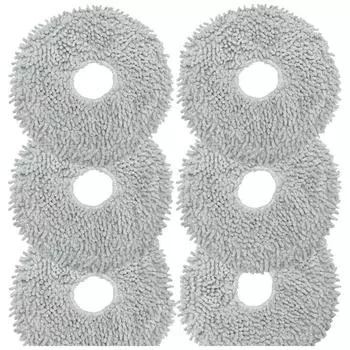 6 шт. сменные насадки для швабры для робота-пылесоса Dreame L10s Ultra/L10 Ultra, многоразовые насадки для влажной уборки CHINA