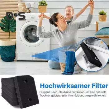 6 шт. сменный фильтр для сушильной машины Miele T1 с тепловым насосом 9164761 фильтр из вспененного ворса профессиональные запасные части для сушильной машины аксессуары 6pcs