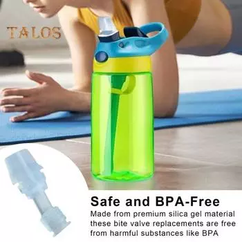 6 шт., сменный силиконовый клапан для бутылок с водой, простой в установке, герметичный комплект для замены мундштука для бутылки без бисфенола-А 6pcs