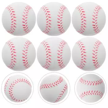 6 шт. софтбольная губка для тренировок бейсбольные детские игрушки ПУ спортивные мячи софтболы для студентов и детей 7.00X7.00X7.00CM