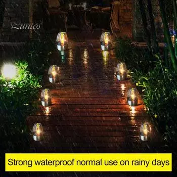 6 шт. солнечные фонари экологически чистые беспламенные свечи светодиодные солнечные настольные лампы водонепроницаемые декоративные ночные светильники для сада патио свадебные мероприятия 6pcs чистый