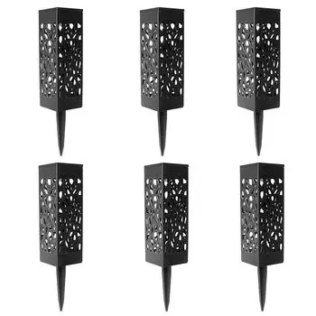 6 шт. солнечные светодиодные садовые фонари, уличные солнечные фонари, автоматические светодиодные рождественские украшения на Хэллоуин, ландшафтное освещение для патио, двора и сада