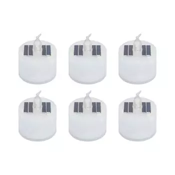 6 шт. солнечных чайных свечей, наружных водонепроницаемых перезаряжаемых свечей, встроенный датчик освещенности для фонаря