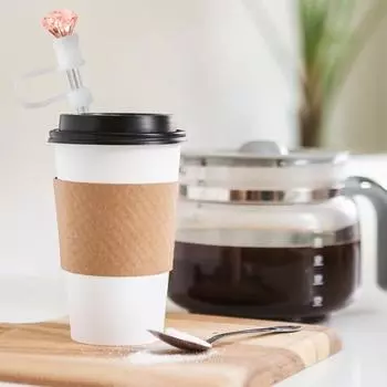 6 шт., соломенная крышка, портативная многоразовая соломенная крышка в форме стразов, пыленепроницаемая силиконовая защита для соломинок для домашнего бара, вечеринки Sets