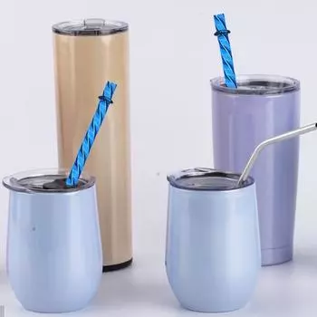 6 шт. Соломинки для стакана с ромбовидным узором Многоразовые соломинки с кисточками Прочный, не содержащий бисфенола-А, Яркий цвет, Полупрозрачный, Гибкая, небьющаяся чашка