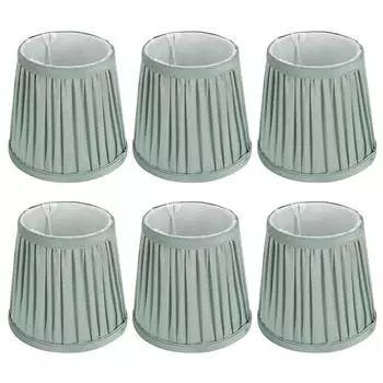 6 шт. современный настенный светильник абажур тканевый тканевый чехол для лампы аксессуар для люстр зеленый