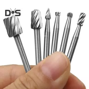 6 шт. спиральные фрезы высокой твердости, износостойкие деревообрабатывающие дрели, роторные напильники, товары для дома 1 Set