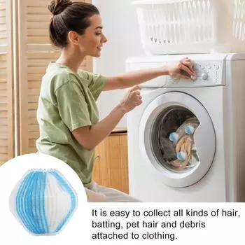 6 шт. средство для удаления шерсти домашних животных, многоразовый ловушка для ворса, эффективное средство для удаления волос, стиральная машина, сушилка для шерсти домашних животных