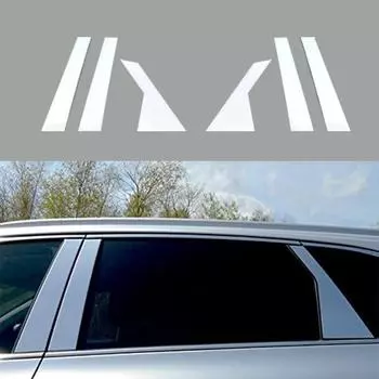 6 шт., стойки для окон и дверей автомобиля, накладка, наклейка, хромированная для KIA Optima/KIA K5 2016 2017 2018 2019