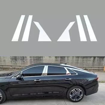 6 шт., стойки для окон и дверей автомобиля, накладка, наклейка, хромированная для KIA Optima/KIA K5 2020 2021 2022