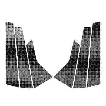 6 шт. стойки кузова автомобиля под карбон для KIA Optima K5 2016-2020, накладки на стойки дверей и окон, наклейки