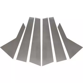 6 шт. столбов, накладок на окна автомобиля, наклейки на колонки BC, серебристые аксессуары для Hyundai Grandeur HG Azera 2012 2013 2014-2017