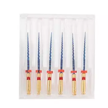 6 шт. Стоматологические эндодонтические каналовые файлы Большая конусность Игольчатый кончик Гибкие эндодонтические каналопроходимые файлы с 25mm